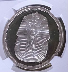 ツタンカーメン　エジプトAH1414年//1993年EGYPT5PND NGCアンティークコインモダンコイン