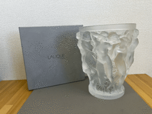 【同梱不可】1円スタート ラリック LALIQUE 花瓶 バコントゥ バコーントゥ バッカスの巫女 フラワー ベース 約25cm