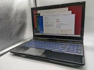 送料無料【最上級i7+SSD512GB+タッチパネル液晶】AH56/K Corei7-3632QM/Win10/Office/カメラ/Blu-ray/Bluetooth