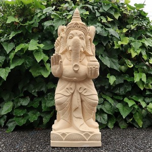 ガネーシャ石像 立像78cm パラスストーン【ガネーシャの置物 オブジェ 夢をかなえるゾウ ヒンドゥー教の神様】YSA-250633