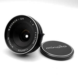 ミノルタ MINOLTA W.ROKKOR-QH 21mm F4 超広角レンズ 単焦点レンズ MF一眼レフ用レンズ SRマウント
