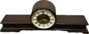 SEIKO GZ531B 日の出型 置時計 木製 茶色系 ブラウン系 昭和レトロ アンティーク 置物 インテリア セイコー