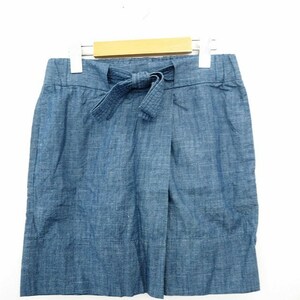 ギャップ GAP スカート ボトムス 台形 デニム ミニ ショート コットン 綿 XXS ネイビー 紺 /MT52 レディース