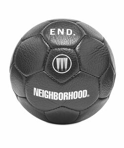 【限定】NEIGHBORHOOD×adidas×END. ネイバーフッド アディダス エンド トリプルコラボ サッカーボール インテリア 本革 ロゴ 新品 正規