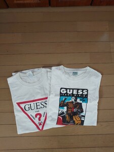 90s GUESS USA製レアTシャツ2枚セット売り