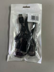 USB 3in1 充電ケーブル 延長ケーブル付き 4点セット Type-C MicroUSB