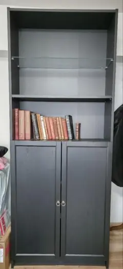 【完成品】IKEAイケア の本棚BILLYビリー／OXBERGオクスベリ