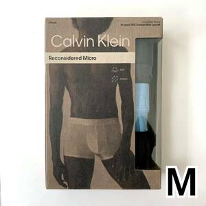 Calvin Klein ボクサーパンツ Reconsidered Micro Mサイズ 3枚セット グレー ライトブルー ブラック 送料無料 最短発送 カルバンクライン