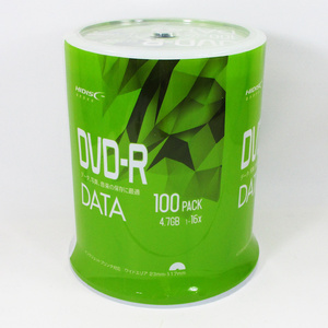 同梱可能 DVD-R 100枚 データ用 4.7GB 16倍速 HIDISC VVDDR47JP100/0699ｘ１個