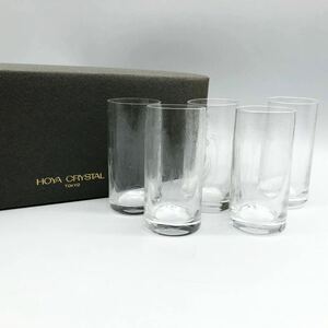 新品未使用　HOYA ホヤ5個セット　ひとくちビールグラス クリスタル ホヤクリスタル CRYSTAL コップシャンパンワインお得