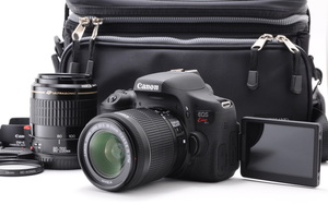 Canon キヤノン EOS Kiss X8i ダブルズームキット 新品SD32GB付き ショット数787回
