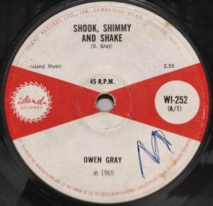 7” UK盤 Owen Gray // Shook, Shimmy And Shake / I’m Going Back - (records)