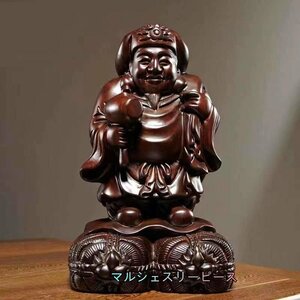 木彫 仏教工芸 精密細工 大黒天立像 精密彫刻 黒檀木 仏師で仕上げ品