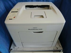 ◆中古レーザープリンタ【NEC MultiWriter5500】残量不明トナー 自動両面印刷対応 (印字枚数93,312) ◆