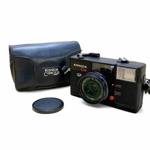 R♪ KONICA コニカ C35EF フィルムカメラ コンパクトカメラ/レンズ HEXANON 38mm F2.8 シャッターOK ケース付き