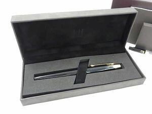 1円 ■極美品■ dunhill ダンヒル ペン先 18K 750 18金 万年筆 筆記用具 文房具 ステーショナリー ブラック系×ゴールド系 AZ4067