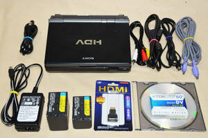 　SONY業務用ハイビジョン携帯録画・再生機　GV-HD700 と付属品一式