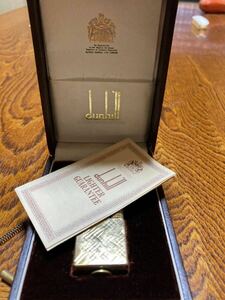 ダンヒル　dunhill ローラーガスライター ゴールド 取扱説明書 箱付 スイス製 USRE24163 PATENTEU MADE IN SWITZERLAND スイス製