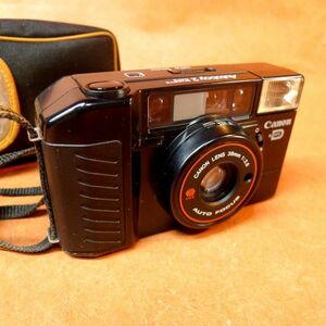 b116 Canon Autoboy2 コンパクトフィルムカメラ ケース付 サイズ:幅約12.5cm 高さ約7.5cm 奥行約5cm/60