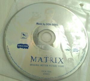 【送料込・追跡番号有】 The Matrix: Original Motion Picture Score　マトリックス オリジナルモーションピクチャースコア　ディスクのみ