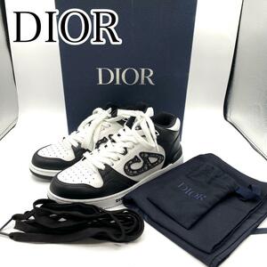新品・未使用　Christian Dior クリスチャンディオール　 スニーカー　B57 オブリーク　ミッドトップ　ブラック　23.5㎝