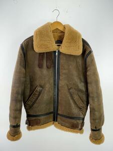 US SHEEPSKIN◆TYPE B-3/フライトジャケット/36/レザー/ブラウン/AC-26824/MADE IN USA