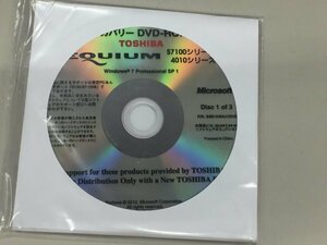 リカバリーDVD-ROM TOSHIBA　Windows7 sp1 32bit s7100/4010シリーズ未開封品(管toshiba7100)