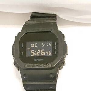 CASIO G-SHOCK デジタル DW-5600BB ブラック カシオ Gショック 中古品 動作品