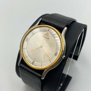 ♪A79087:SEIKO セイコー クレドール CREDOR 5A74-0020 18k bezel 腕時計 松坂屋 勤続記念 クォーツ ジャンク