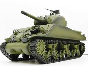 ☆塗装済み完成品戦車ラジコン☆　Heng Long 2.4GHz 1/16 M4A3 シャーマン 3898-1【赤外線バトルシステム付 対戦可能 Ver.7.0】