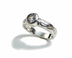 [US7]エンゲージリングハワイアンジュエリー結婚指輪14号 シルバーアクセサリーsilver925レディース誕生日プレゼント記念日贈り物