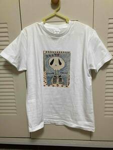 新品未開封 大阪府警骸骨Tシャツ 5.6oz オリジナルキャラクター Mサイズ 向山咲か作成 cラム１００％ 片桐つばさ