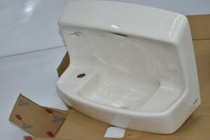 未使用☆ＴＯＴＯ　壁付手洗器　 L870AM　#SC1パステルアイボリー 洗面器単品☆3890