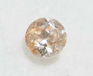 美品！　バイカラージルコン　0.59ct ラウンド　ルース（LA-4222）