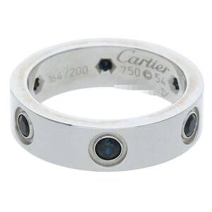 カルティエ Cartier LOVE RING ラブリング サイズ:54/14号 K18WG/ブラックダイヤリング 中古 GZ11