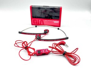 ☆ AIWA HP-V10 RED STEREO IN-EAR HEADPHONES FOR DIGITAL ☆ 高音質 ステレオイヤホン ☆ 美品 ☆ レア品動 ☆