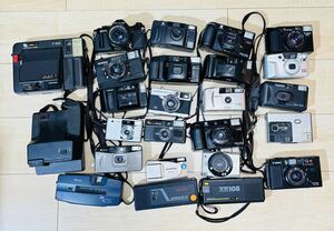 1円～ まとめ売り コンパクトカメラ 計25台　Canon、FUJIFILM、OLYMPUS、PENTAX、Konica、RICOH、MINOLTA等 カメラ まとめ