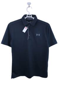 UNDER ARMOUR(アンダーアーマー) ポロシャツ 黒色 メンズ SM ゴルフウェア 2307-0215 中古