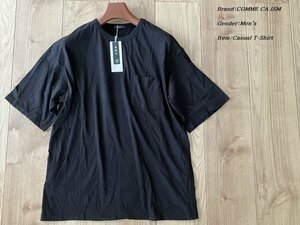 新品訳有り COMME CA ISM コムサイズム【漆黒】日本の伝統色 半袖Tシャツ 05ブラック Mサイズ 60TY53