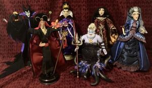 12” Lady Tremaine Maleficent Jafar Ursula Evil Queen Doll Lot Disney Villains 海外 即決