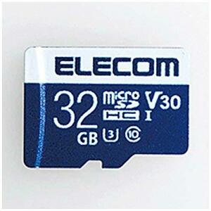 エレコム MicroSDHCカード データ復旧サービス付 ビデオスピードクラス対応 UHS-I U3 80MB s 32GB MF-MS032G