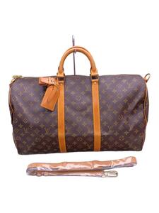 LOUIS VUITTON◆キーポル50_モノグラム・キャンバス_BRW/PVC/BRW