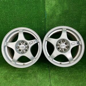 ALL 1円から！売切！☆188.OZ RACING クロノ 16×7J +37 100 114.3 4H マルチ 2本 OZ オーゼットレーシング オゼッタ 希少 アルミホイール