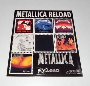 希少 非売品 新品未使用 METALLICA「RELOAD 切手 ステッカー」メタリカ リロード シール