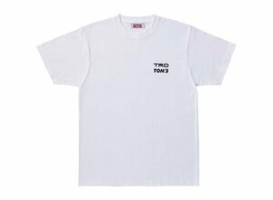 TRD × TOMS 半袖 Tシャツ 白 左胸 ロゴ入り サイズ：LL ファッション ティーアールディ トムス ホワイト