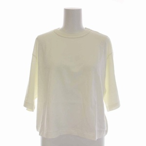 ジェーンスミス JANE SMITH 23SS Tシャツ カットソー クルーネック 半袖 38 M 白 ホワイト /YM レディース