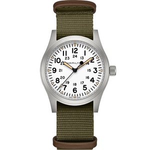 ハミルトン HAMILTON Khaki Field カーキ フィールド メカ メンズ NATOストラップ ホワイト 42mm H69529913【H-50】