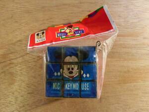 ミッキーマウス ルービックキューブ キーホルダー レトロ 玩具 デッドストック レア 希少 ディズニー 立体パズル