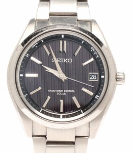 セイコー 腕時計 7B24-0BH0 ブライツ ソーラー ブラック メンズ SEIKO [0402]