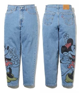 リーバイス レディース ディズニー コラボ ボーイフレンド デニムパンツ W24 定価15400円 ミニーマウス Levi’s DISNEY BOYFRIEND DENIM